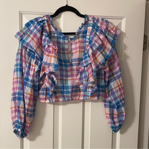 LoveShackFancy Top women’s medium cottagecore boho classic southern preppy fun - Picture 7 of 8